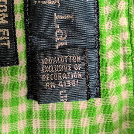 Chemise Ralph Lauren M Verte Carreaux Chaude Doublée Double Épaisseur