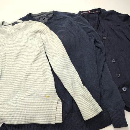 LOT 9 PULLS TOMMY HILFIGER - MIX HOMME & FEMME - À RÉPARER / UPCYCLING