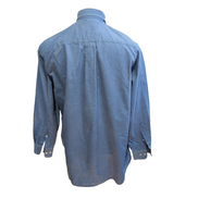 Chemise Nautica Vintage Oxford L Bleu Uni Hong Kong 100% Coton