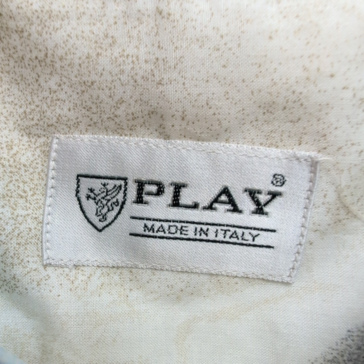 Chemise PLAY Made in Italy L Motifs Abstraits Multicolore Neuve Manches courtes