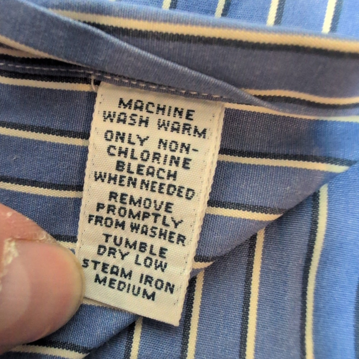Chemise Polo Ralph Lauren Curham Rayée Bleu Blanc L Classic Fit