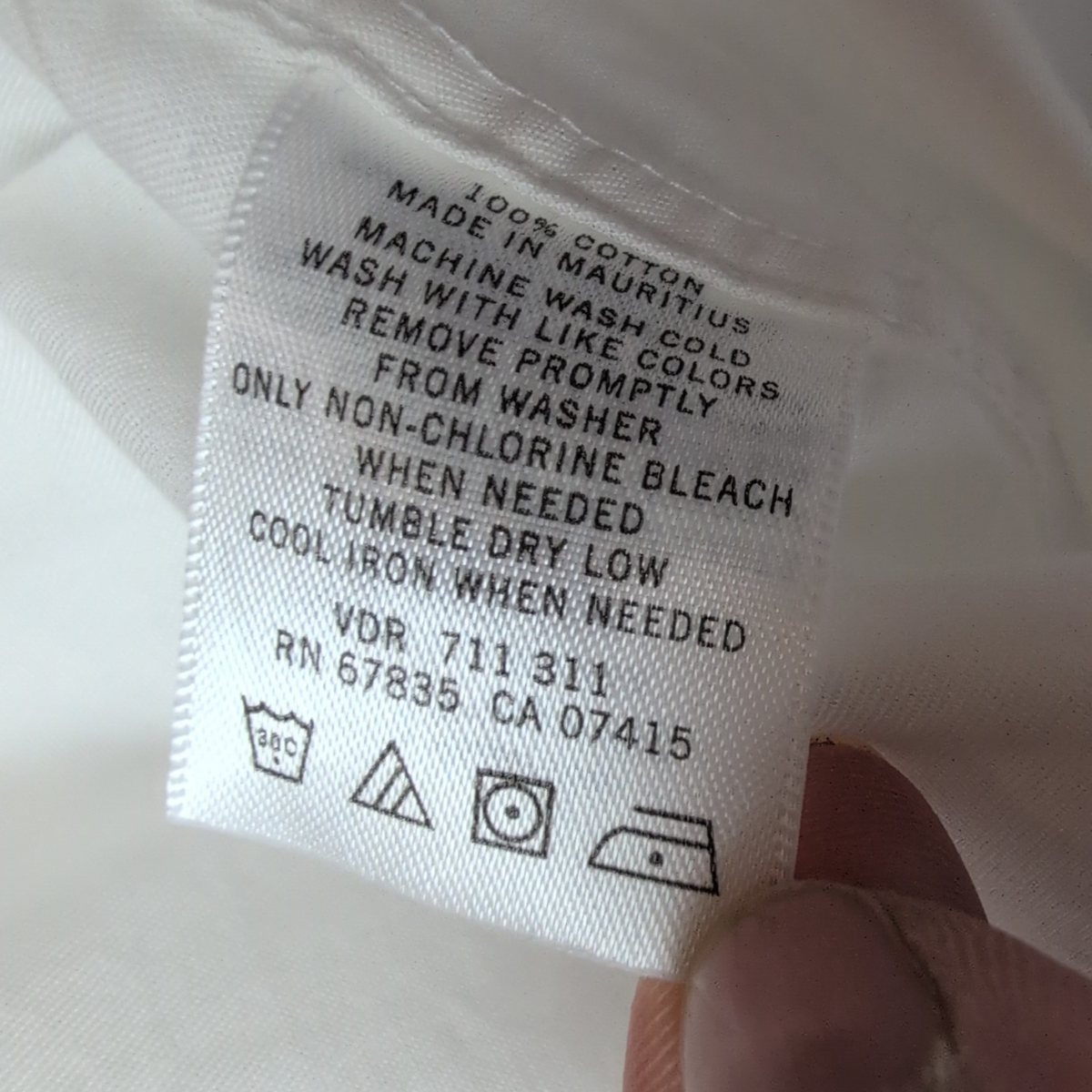 Chemise Nautica XL Blanche 100% Coton Logo Blanc manches longues