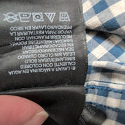 The North Face chemise bleu carreaux une poche taille M coton