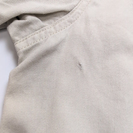 Chemise Wrangler Manche Courte Crème Unie Stretch Taille M Deux Poches