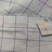 Chemise Polo Ralph Lauren Shirt XXL Carreaux Bleu Clair Blanc Col Classique