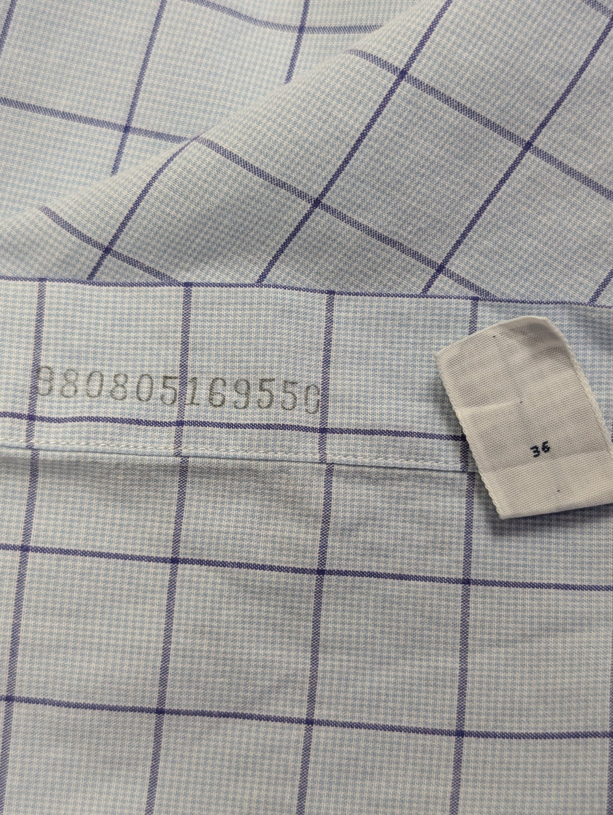 Chemise Polo Ralph Lauren Shirt XXL Carreaux Bleu Clair Blanc Col Classique