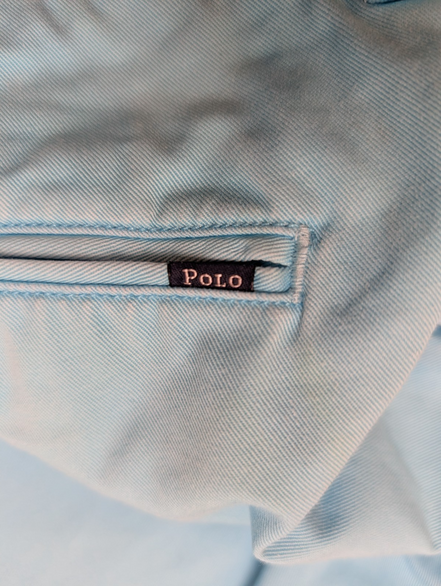 Pantalon Chino POLO RALPH LAUREN Bleu Turquoise 🏝️ Taille W36 (Taille 41cm) 🏝️