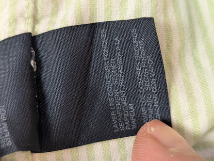 Chemise Tommy Hilfiger verte à rayures taille L #273msch