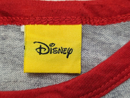 T-Shirt Fille DISNEY Minnie Mouse 2019 Manches Raglan Gris Rouge Taille 7 ans