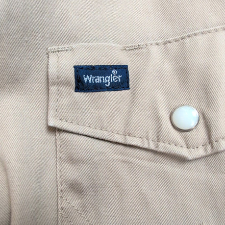 Chemise Western Wrangler Coton Manches Longues Pression Taille XL