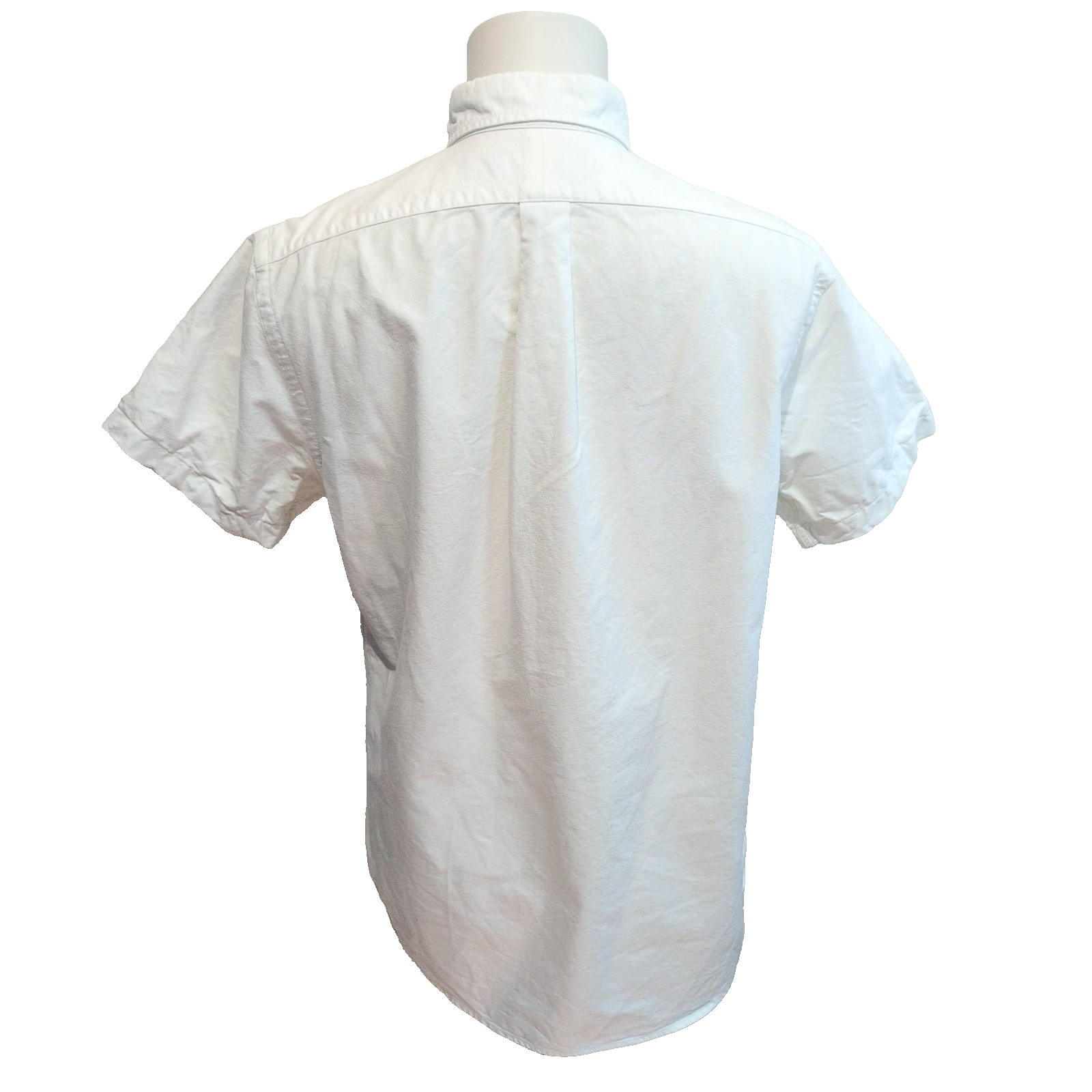 Chemise Ralph Lauren M Blanc Uni Manches Courtes Logo Marron manches longues