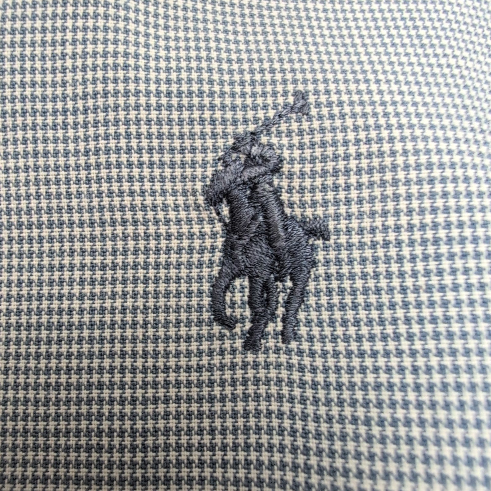 Chemise Ralph Lauren Blaire Homme L LT Manches Courtes Gris Pied-de-poule