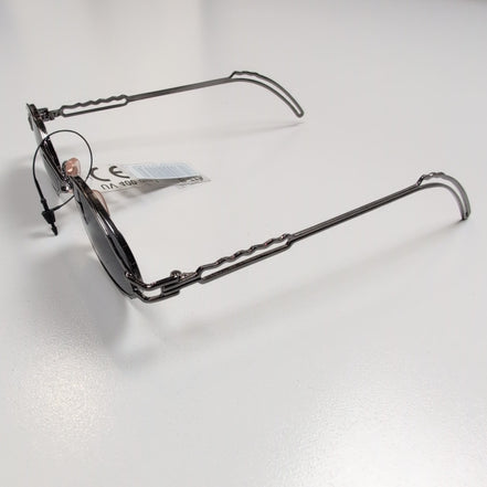 Lunettes de soleil Ovales Noires Y2K Branche Fine Métal UV400