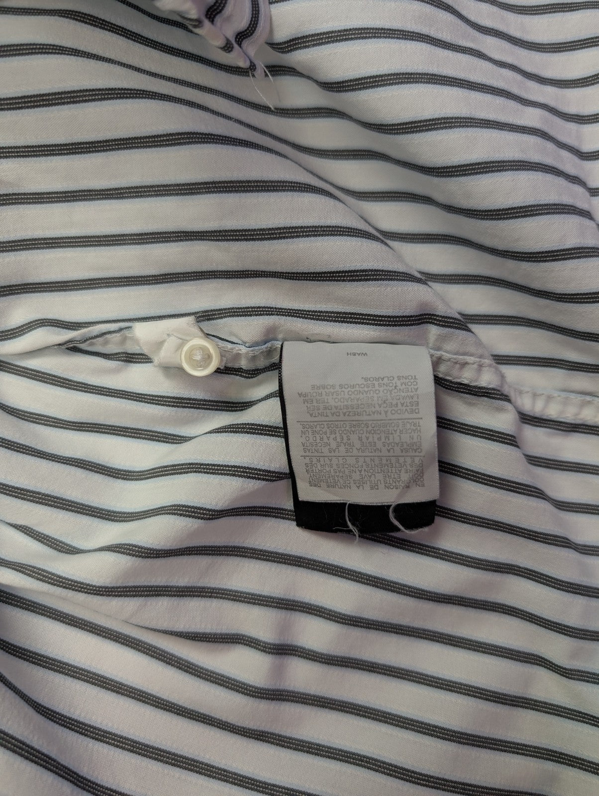 Chemise Fila blanche à rayures taille L #143msch