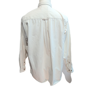 Chemise Pendleton L Blanc Cassé Coton Logo Brodé Une Poche Rare