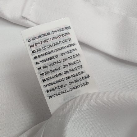 Chemise Henbury L/XL Blanche Neuve Étiquette Poche Coton Polyester
