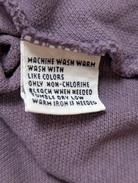 Polo manches courtes Polo Ralph Lauren XL violet logo orange Custom Fit