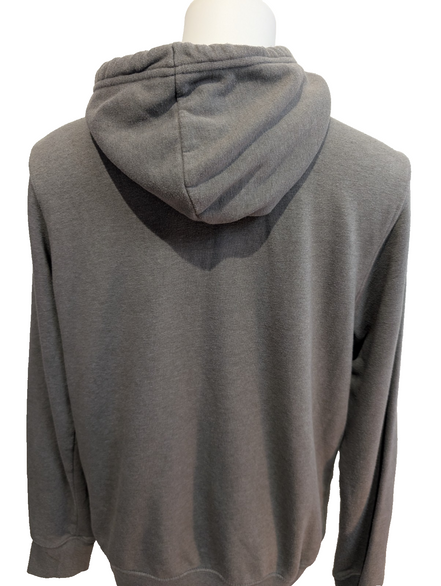 The North Face Sweat à Capuche Gris - Logo Blanc Sérigraphié - Taille M