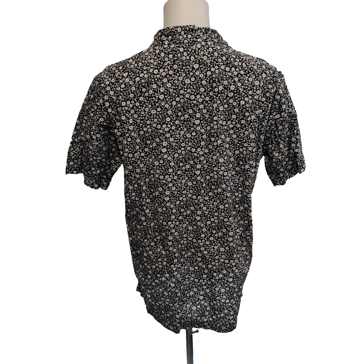 Chemise Polo Ralph Lauren Clayton M Noire Fleurie Hawaïenne Manches Courtes