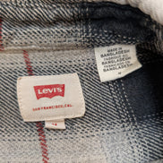 Chemise LEVI'S Western Flanelle Épaisse Carreaux Noir Rouge Manches Longues T.M