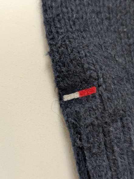 Pull Chaud Tommy Hilfiger Bleu Marine - Grand Logo - Taille S