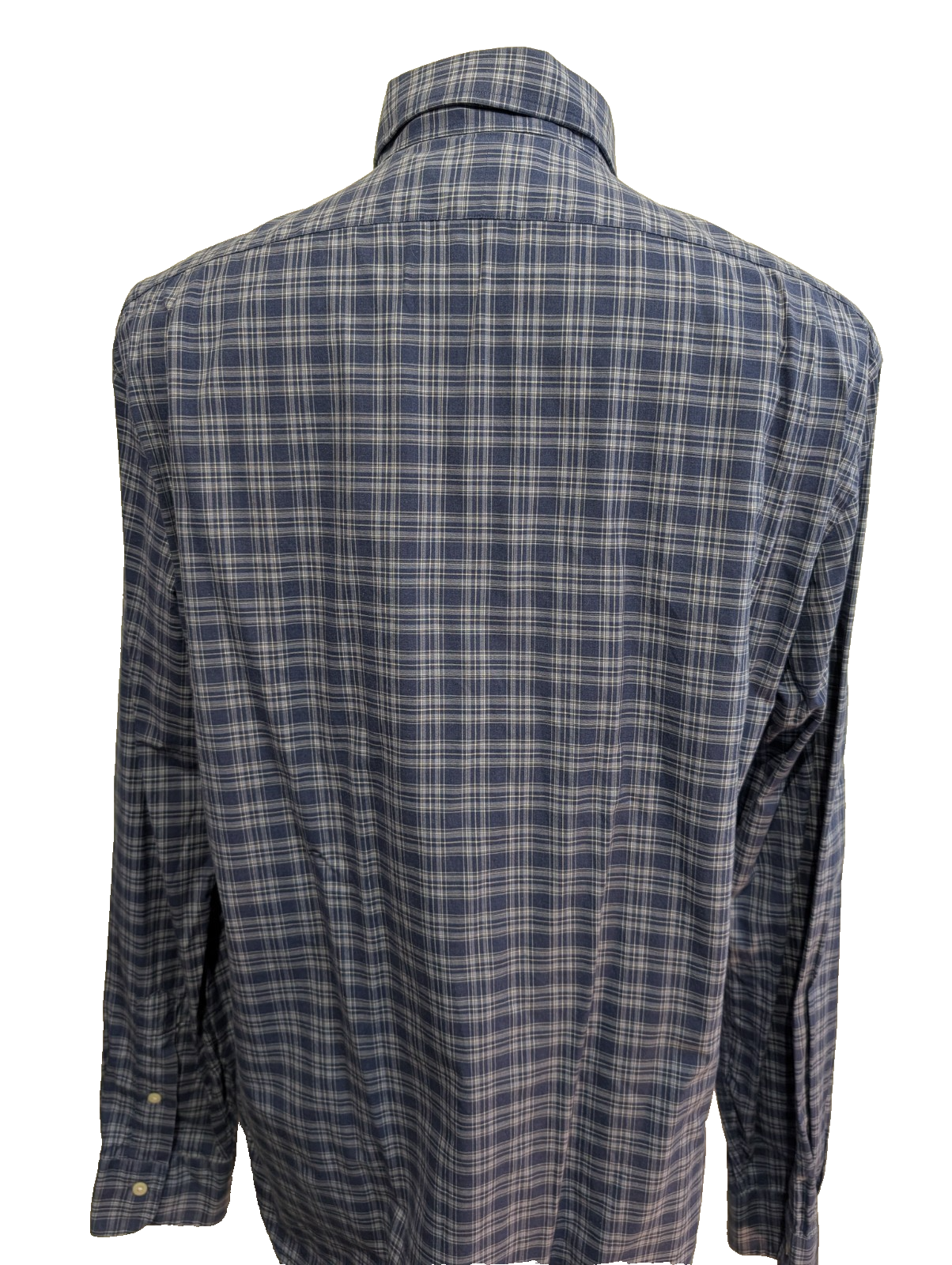 CHEMISE POLO Ralph Lauren homme XL Slim Fit Bleu Blanc SANS LOGO 💙