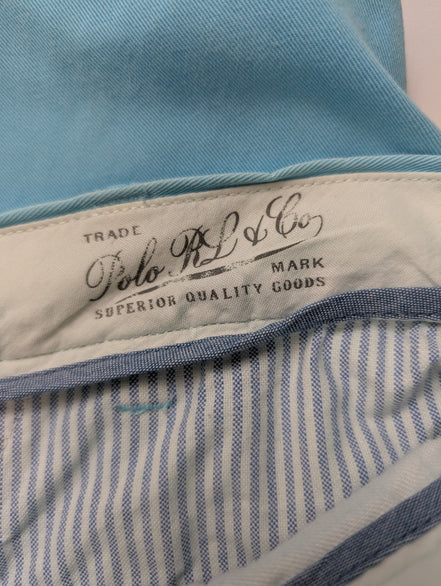 Pantalon Chino POLO RALPH LAUREN Bleu Turquoise 🏝️ Taille W36 (Taille 41cm) 🏝️
