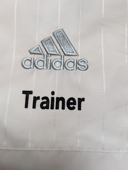 Veste Adidas Trainer Blanche Taille XL (Coupe large - Mesures réelles)