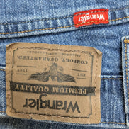 Jean Wrangler Vintage Regular Fit Homme W40 L30 Bleu Denim Stretch Confort