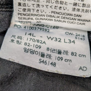 Jean Levi's 505 Femme Noir Straight Ultra Stretch W32 L34 T42 Vintage 🌟👖