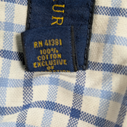 Ralph Lauren Chemise Homme S Bleu Blanc Gingham Manches Longues Logo Bleu Marine