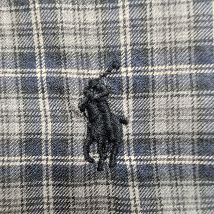 Chemise Ralph Lauren XL Gris Carreaux Classic Fit Logo Noir Button Down Shirt