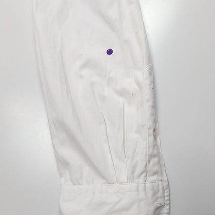 Chemise Ralph Lauren Classic Fit XL Blanc Uni Logo Bleu Marine manches longues