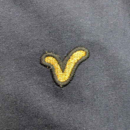 T-shirt Voi Jeans Co M Bleu Marine Logo Brodé 100% Coton Neuf Étiquette