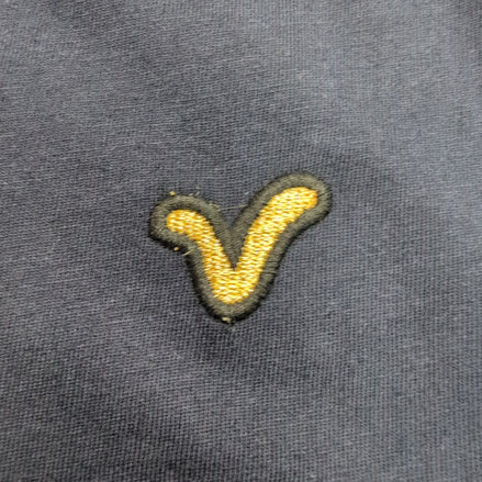 T-shirt Voi Jeans Co M Bleu Marine Logo Brodé 100% Coton Neuf Étiquette