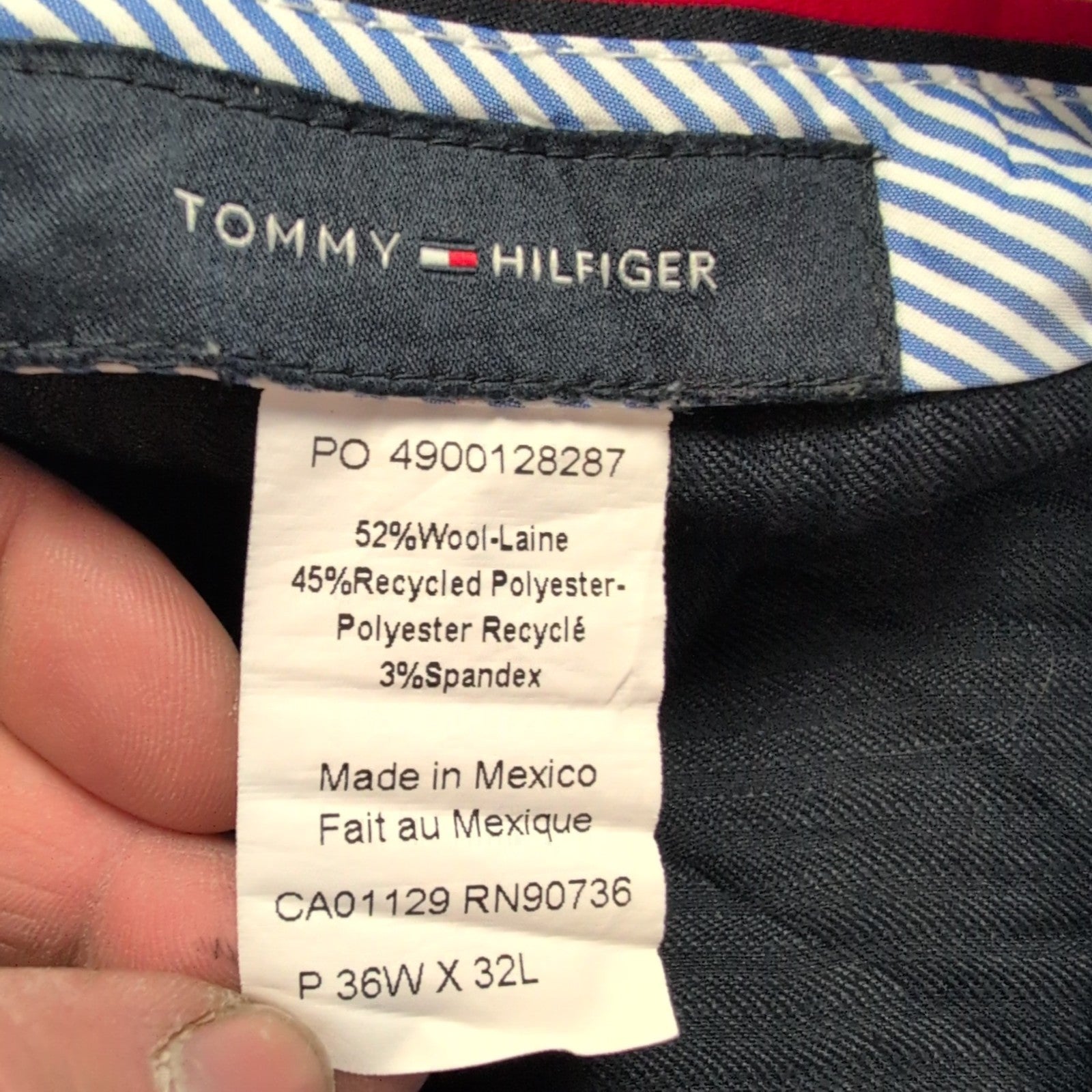Pantalon de costume stretch gris Tommy Hilfiger taille W36xL32 FR46