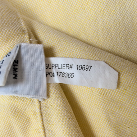 Chemise Ralph Lauren L Jaune Uni Logo Marron Coton Manches longues