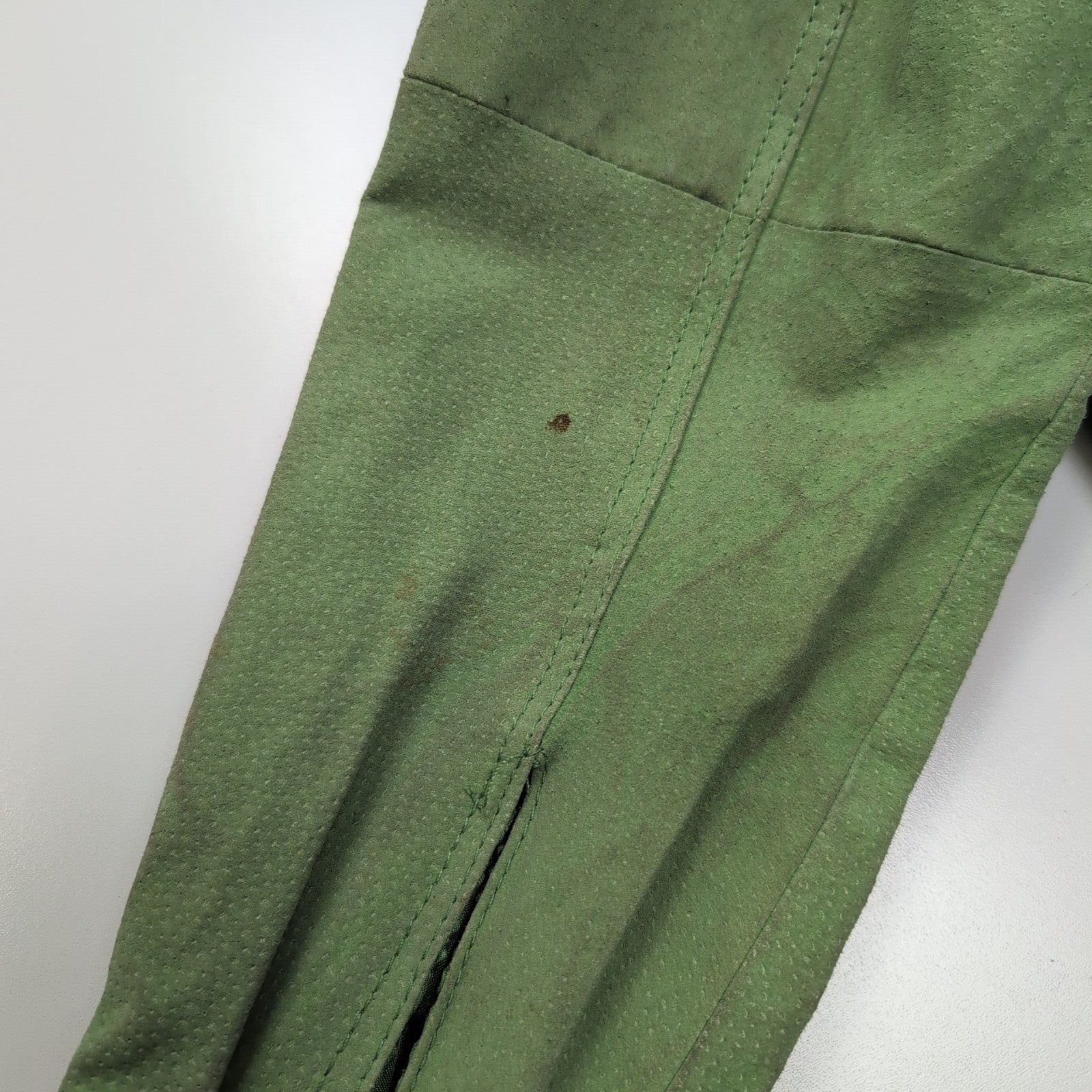 Veste cuir nubuck verte Rod's pour femme taille S #34c
