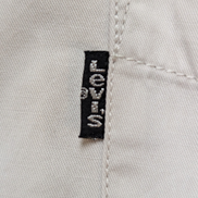 CHEMISE LEVI'S Coton Blanc Cassé Crème L/G Homme Vintage Poche