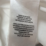 Chemise Ralph Lauren XL Blanche Coton Logo Blanc Ton sur Ton Classique