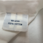 Chemise Polo Ralph Lauren XXL Blanche Unie Manches Longues Coton