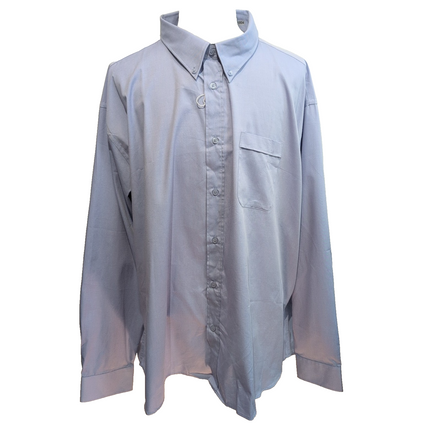 Chemise Henbury 5XL Neuve Bleu Uni Grande Taille Coton Poche Manches longues