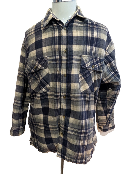 Sierra Pacific Surchemise Flanelle Matelassée T.L Veste Carreau Bleu |245S