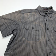 Chemise Harley Davidson XL Gris Rayures Manches courtes HD N°1 2 Poches