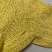 Pull femme LAUREN Ralph Lauren 100% lin jaune col V torsadé taille XL