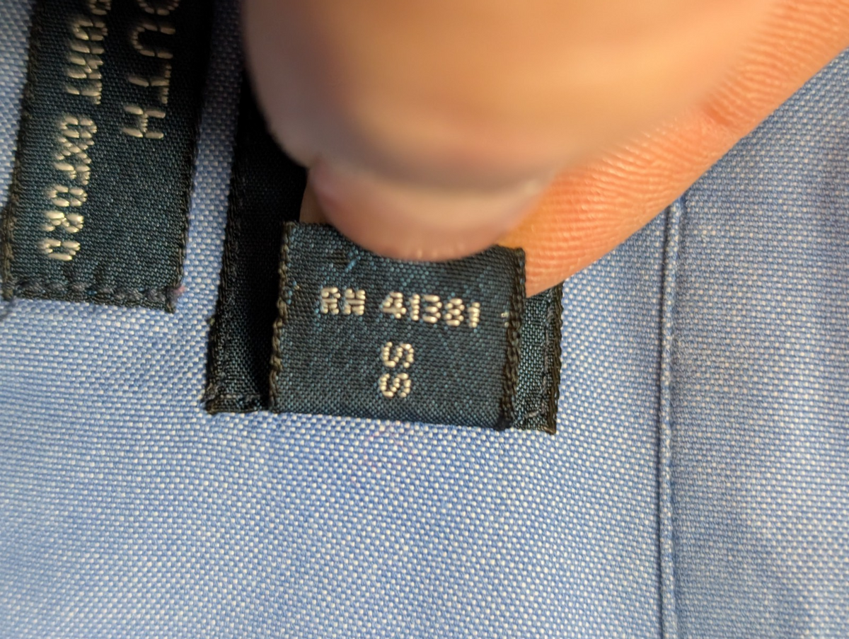 Chemise Ralph Lauren Yarmouth L XL Bleu Pinpoint Oxford Shirt Button Down