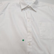 Chemise Yves Saint Laurent XL Blanche Logo Brodé Manches Courtes Poche