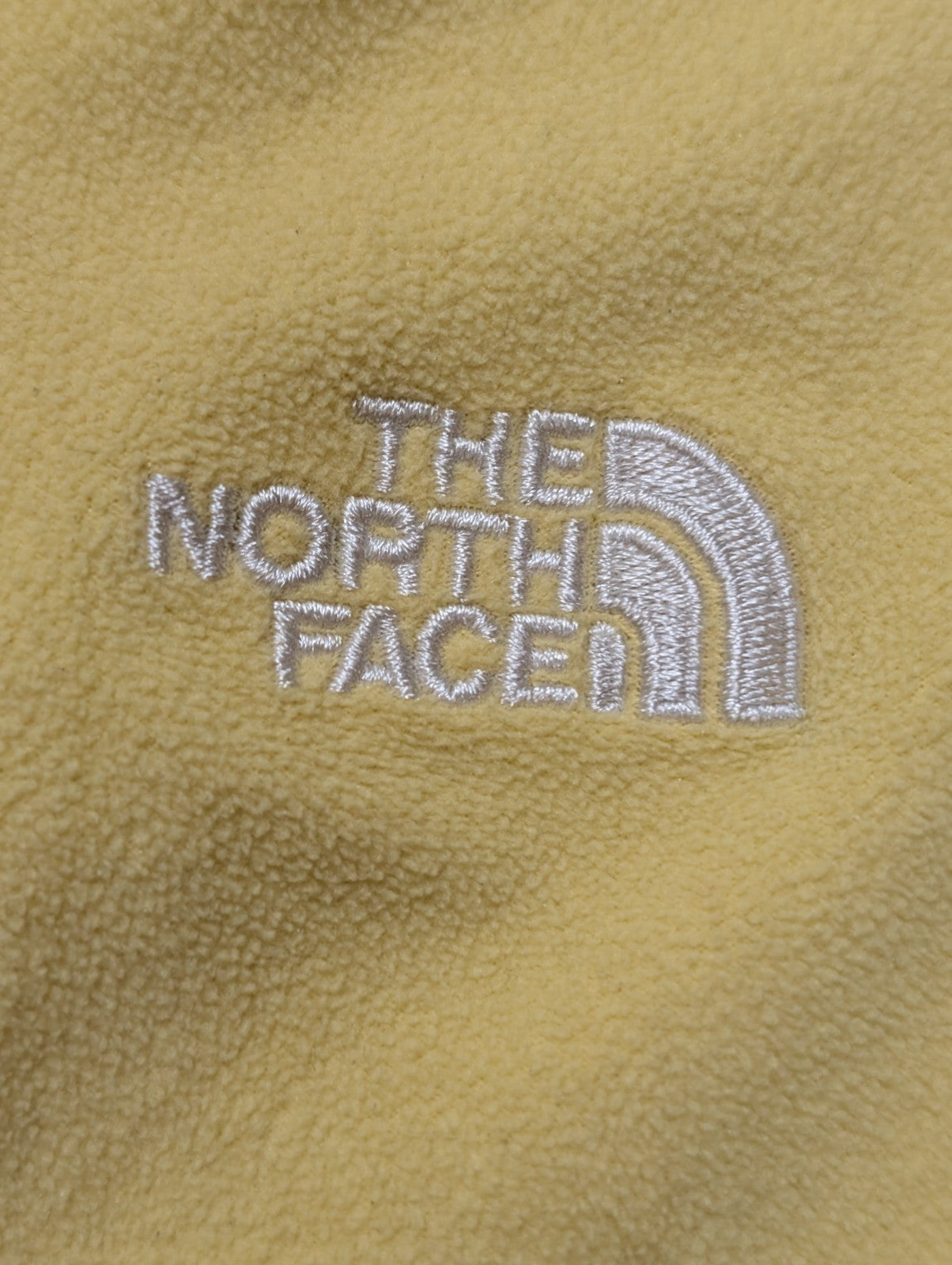 Pull Polaire Femme The North Face TKA 100 Jaune Col Zippé - Taille M