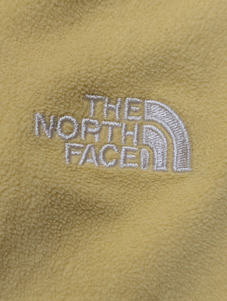 Pull Polaire Femme The North Face TKA 100 Jaune Col Zippé - Taille M