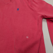Pull Polo Ralph Lauren Rose Logo Bleu Ciel - 100% Coton Pima - Taille L/XL